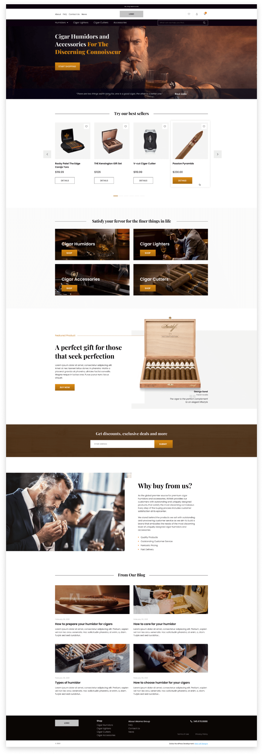 Akama Humidors Ecommerce – Coming Soon